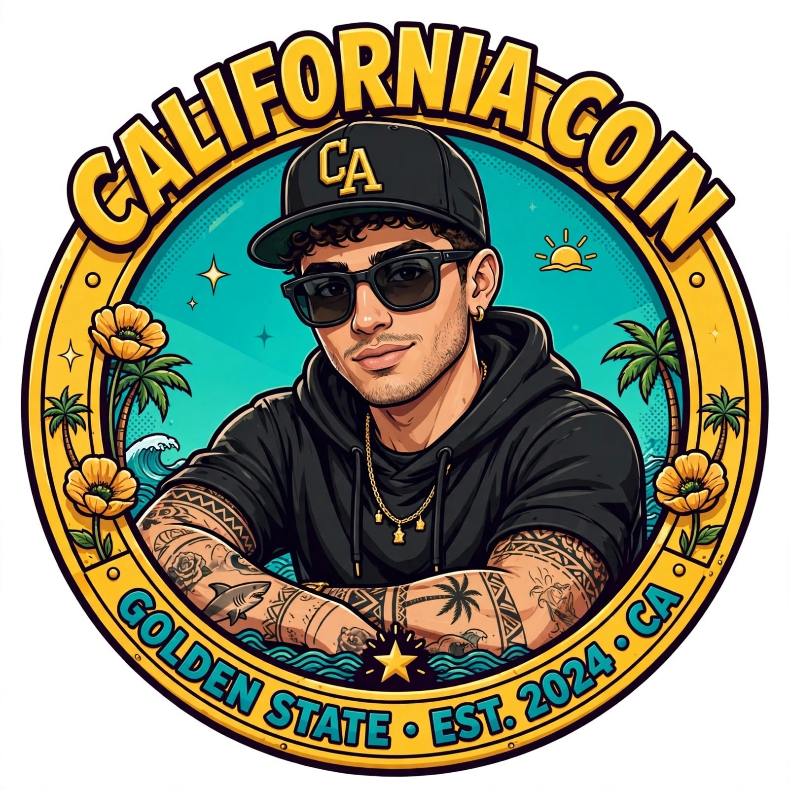 Logo original de California Coin